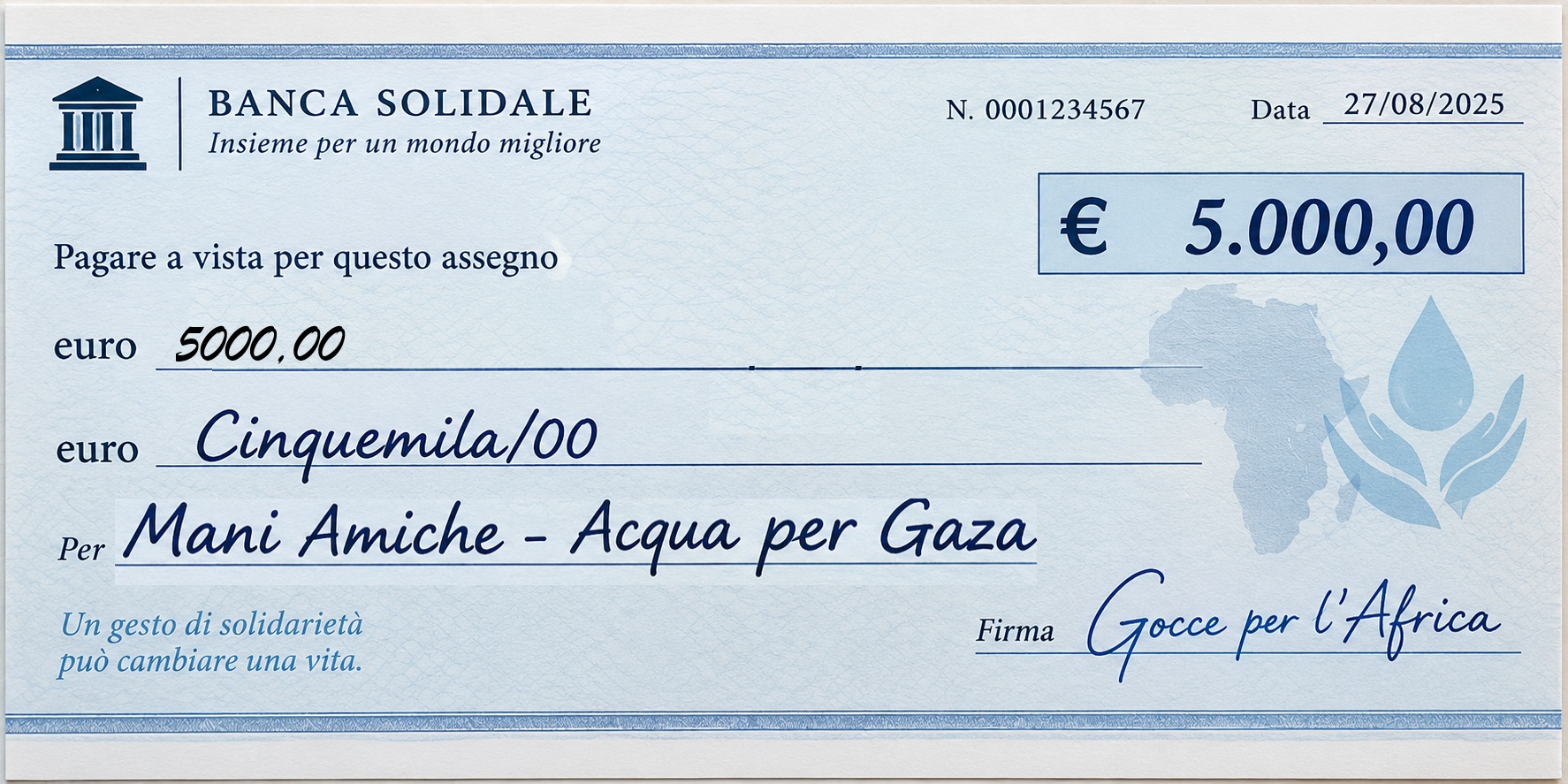 il nostro assegno